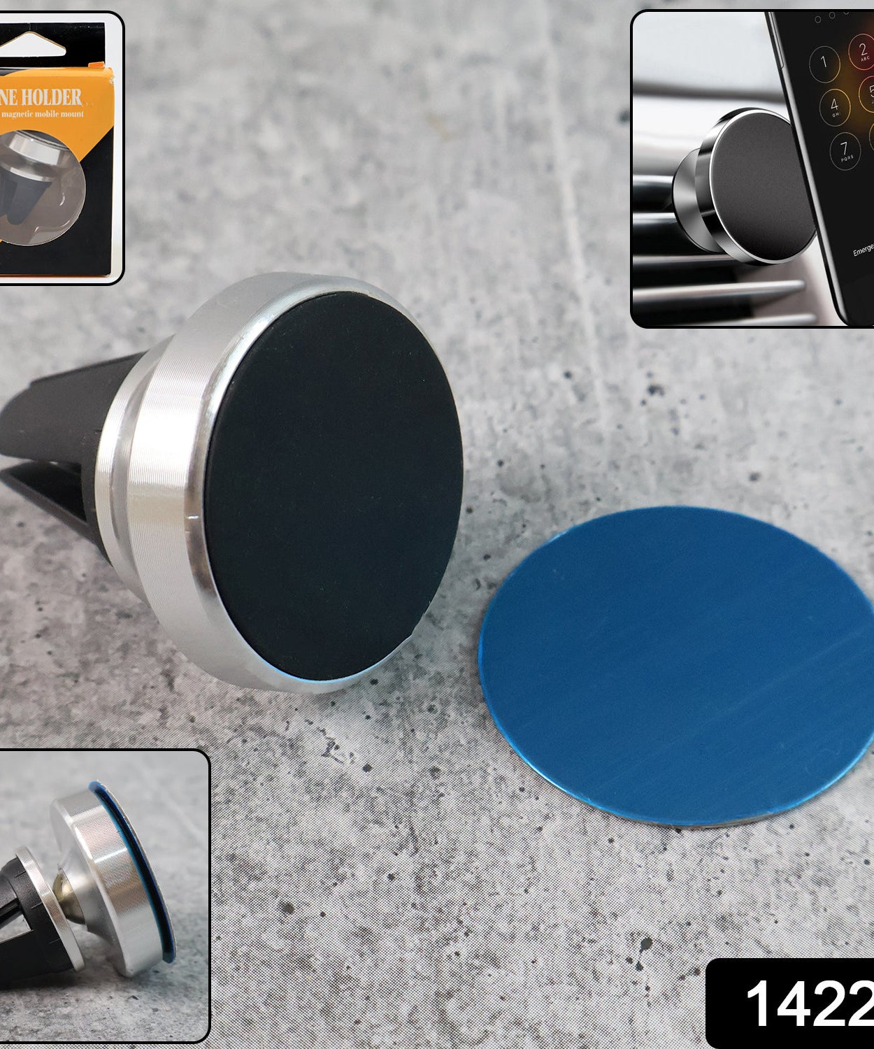 360° Rotating Magnetic Phone Holder Stand (1 Pc)