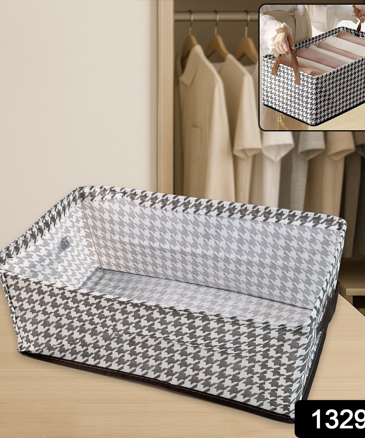 Cloth storage baskets, closet storage bins (42×28 Cm)