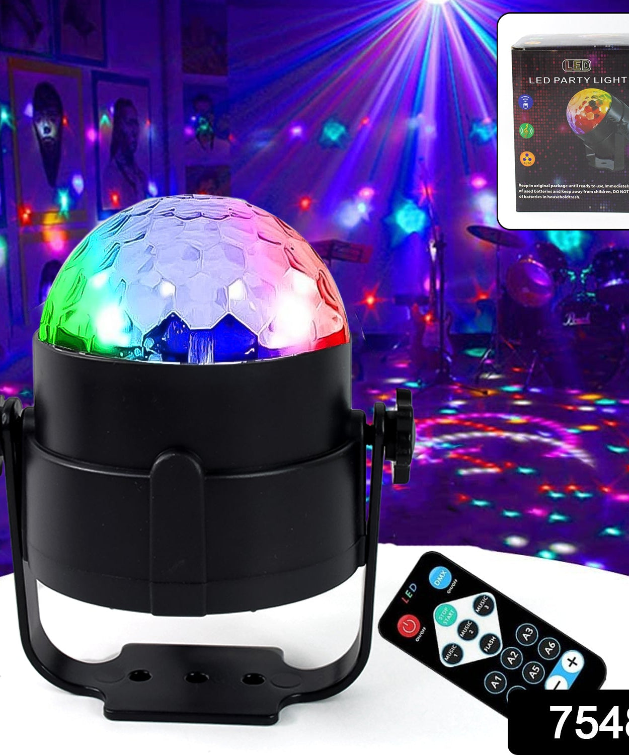 Party Lights, DJ Stage Light Disco Ball Light USB Charging Party Stage Lamp Party Light for Home Bar Car Wedding Holiday Party, Party Gift Kids Birthday