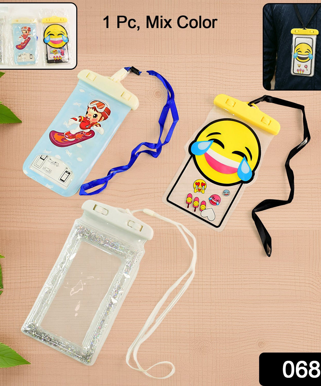 Mix Color Waterproof Mobile Phone Case (Mix Color / 1 Pc)