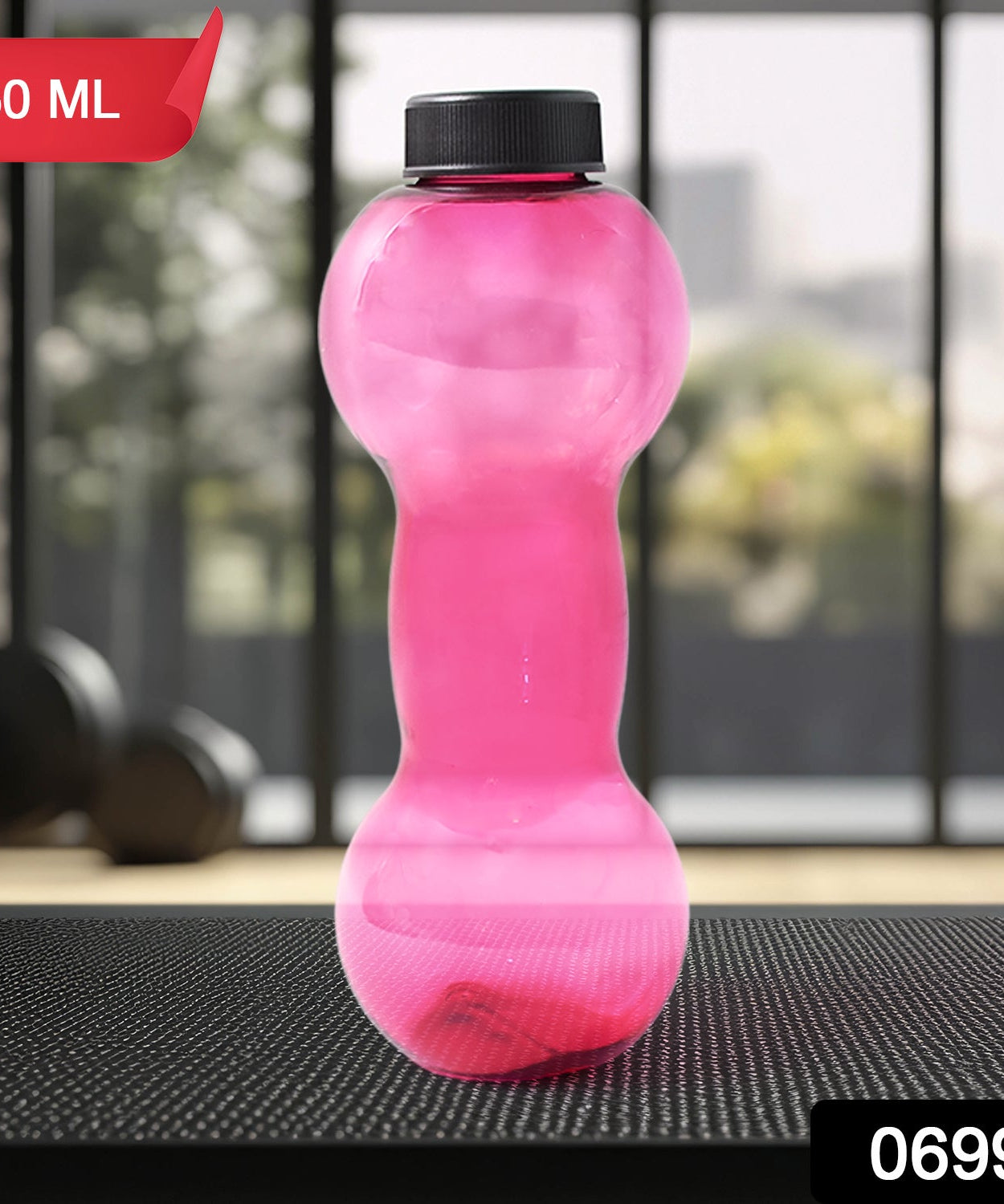 Unbreakable Plastic dumbbell Shape Water Bottle  (550 ml / 1 Pc)