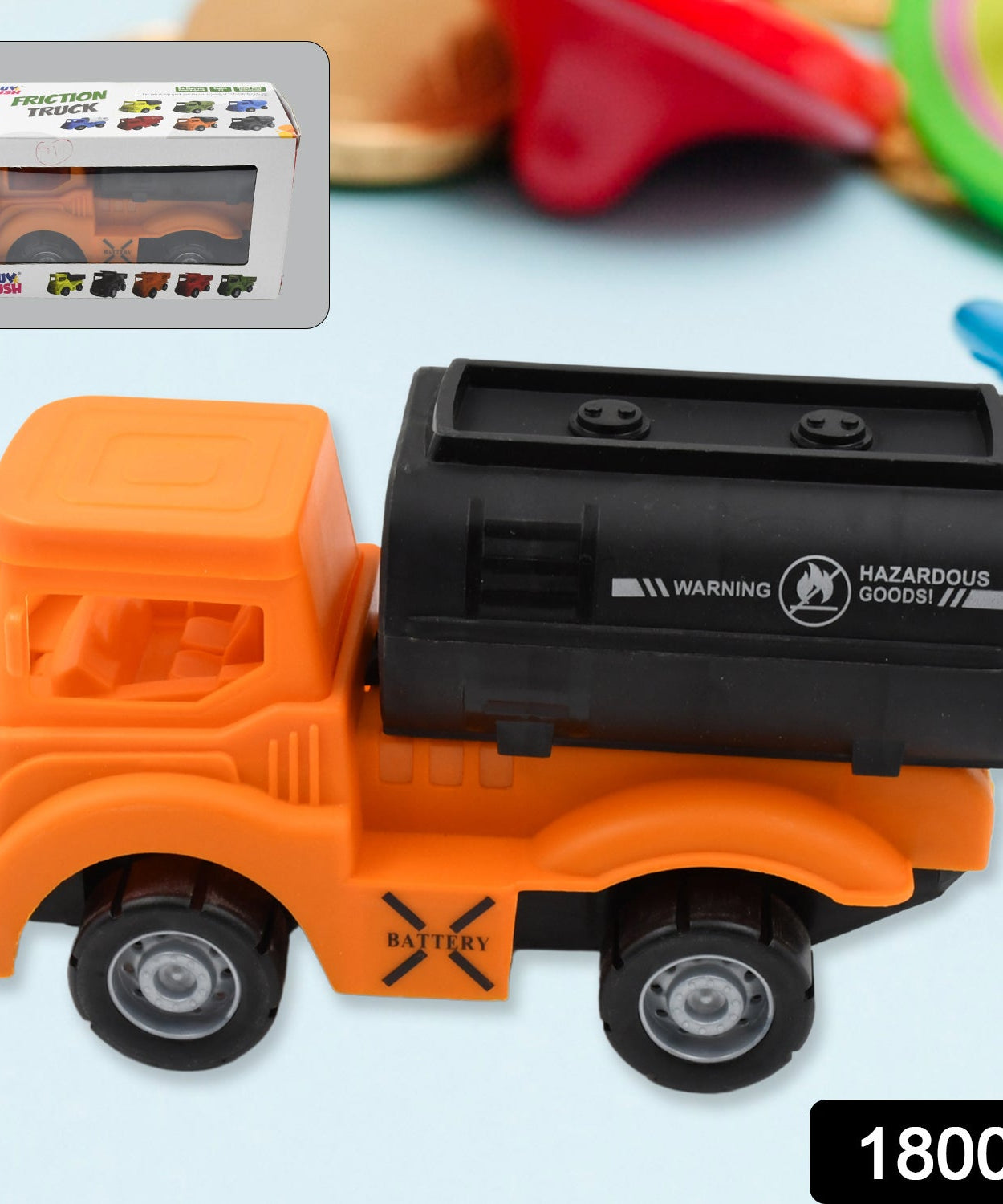 Tanker Truck Toys for Kids, friction power Vehicles Toy Truck, Plastic Truck, Friction Power Toy Trucks For Boys Girls, & Kids (1 Pc / Mix Color)