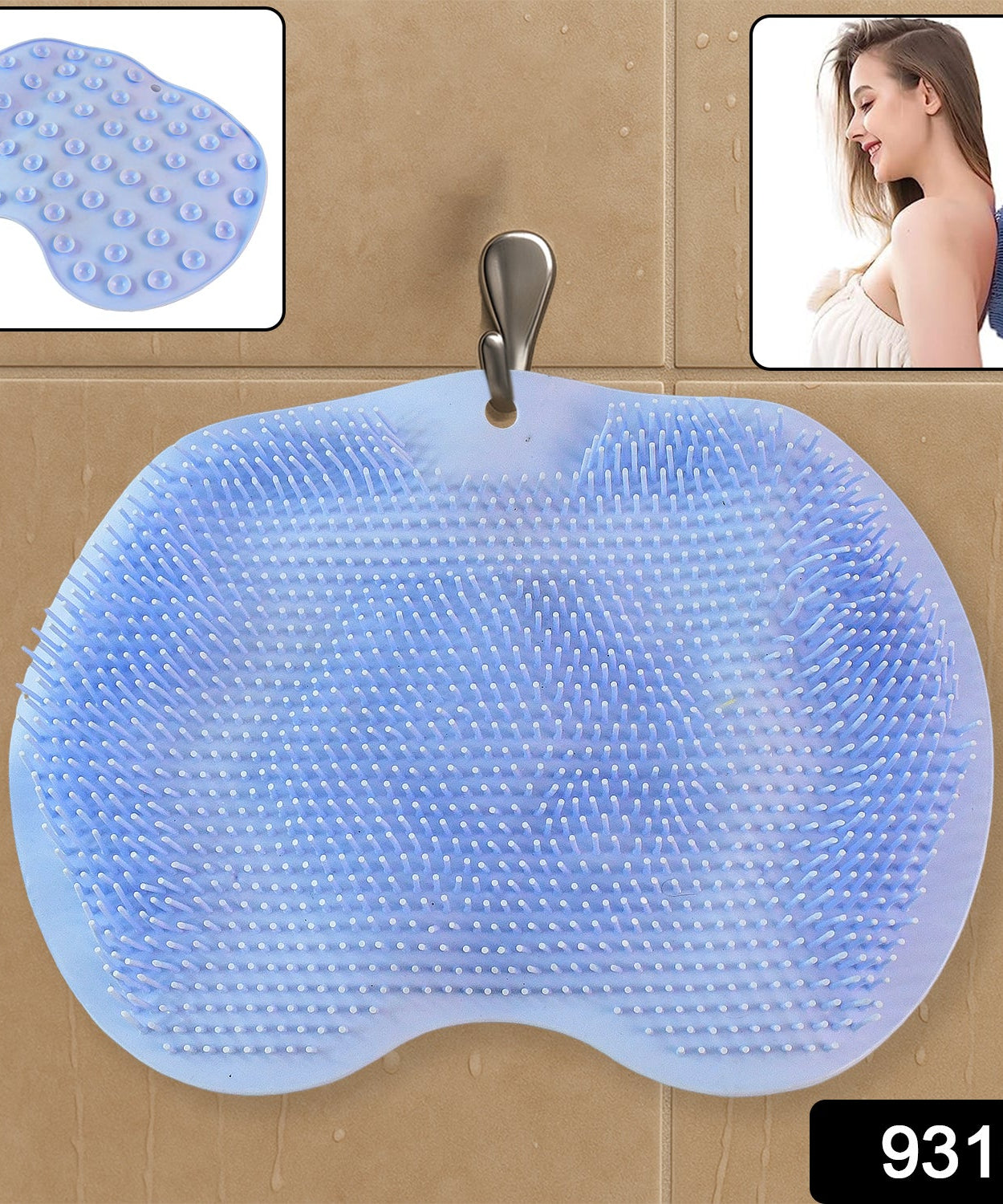 Silicone Bath Massage Cushion – Suction Cup Exfoliating Foot Scrubber & Mat