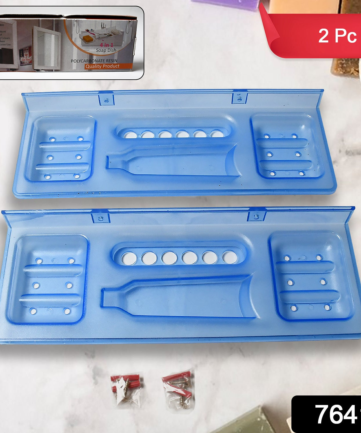 Glass soap dish with stand, stylish bathroom accessory