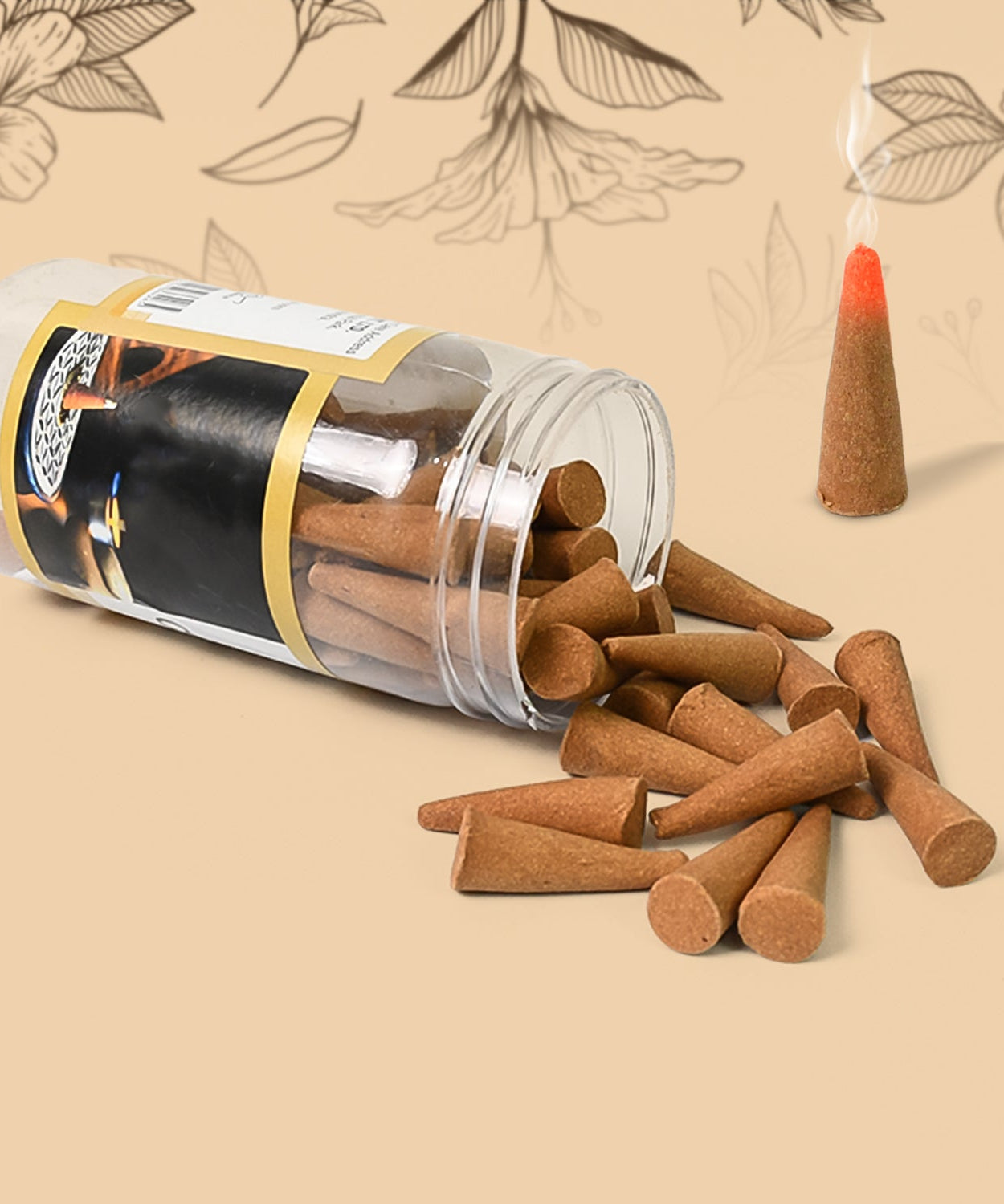 Mix Flavour Dhoop Cones, Premium Dhoop (120 GM/ Mix/ 1pc)