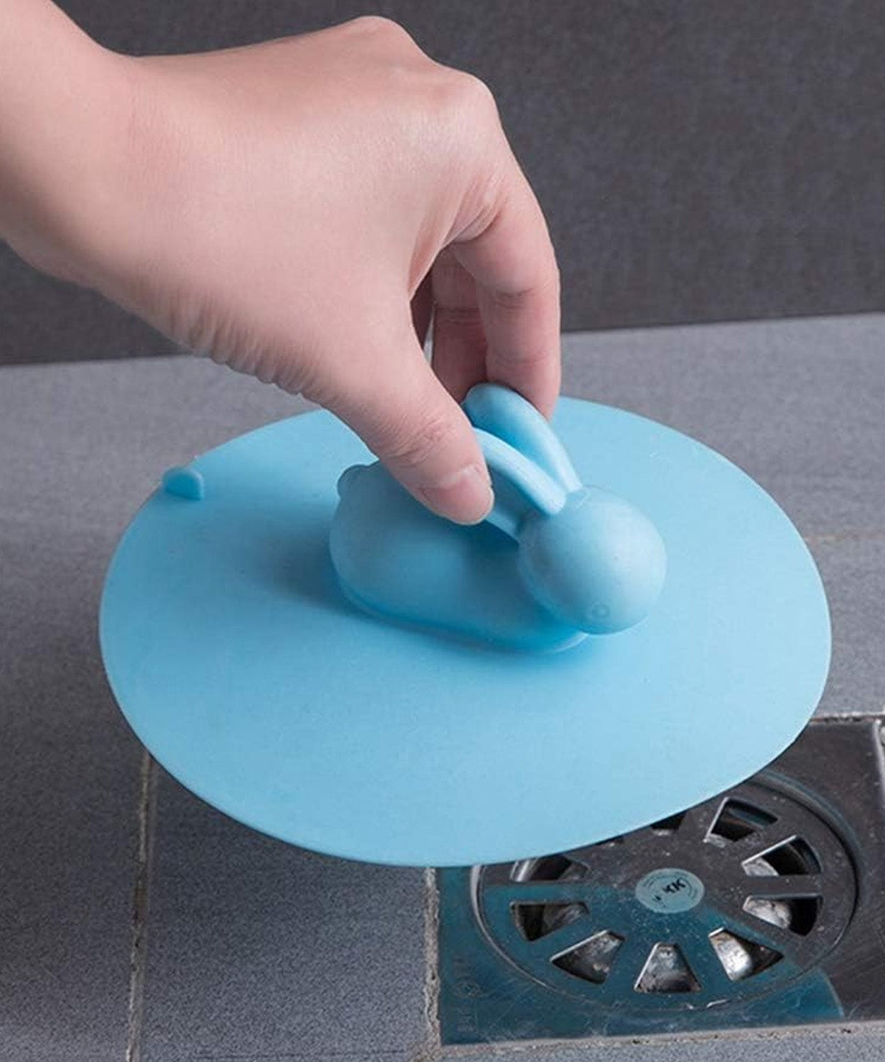 Drain Cover, Water Stopper, Tank Stopper, Rabbit Silicone, Odor Resistant, Drain Lid Shower Drain Cover Shower Plughole Cover Sink Strainer Silicone Bath Drain Cover Kitchen Sink Accessories Bathtub Kitchen Bathroom (1 Pc )