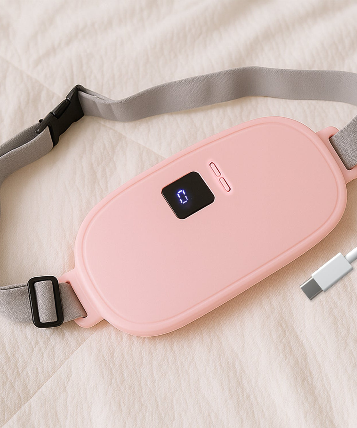 Rechargeable Smart Warm Palace Belt, Period Massager (1 Pc)
