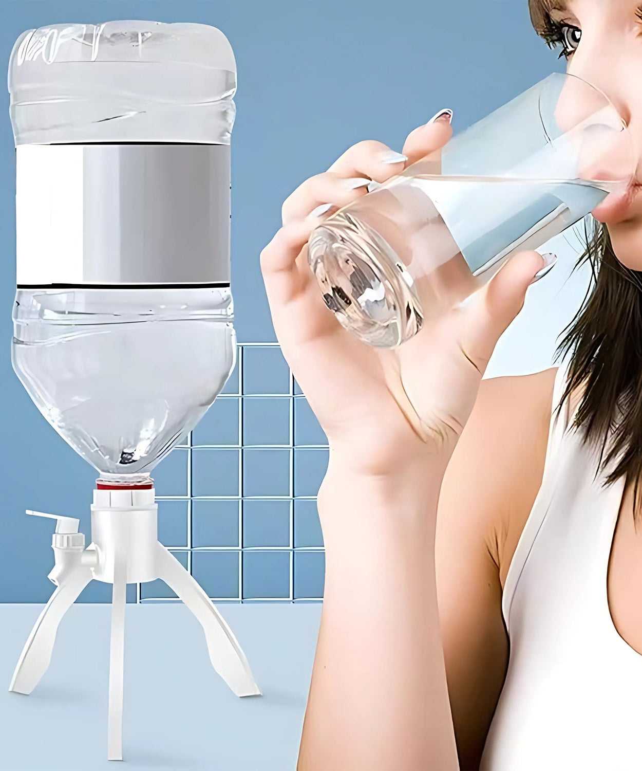 Universal Plastic Drinking Water Dispenser Stand Set