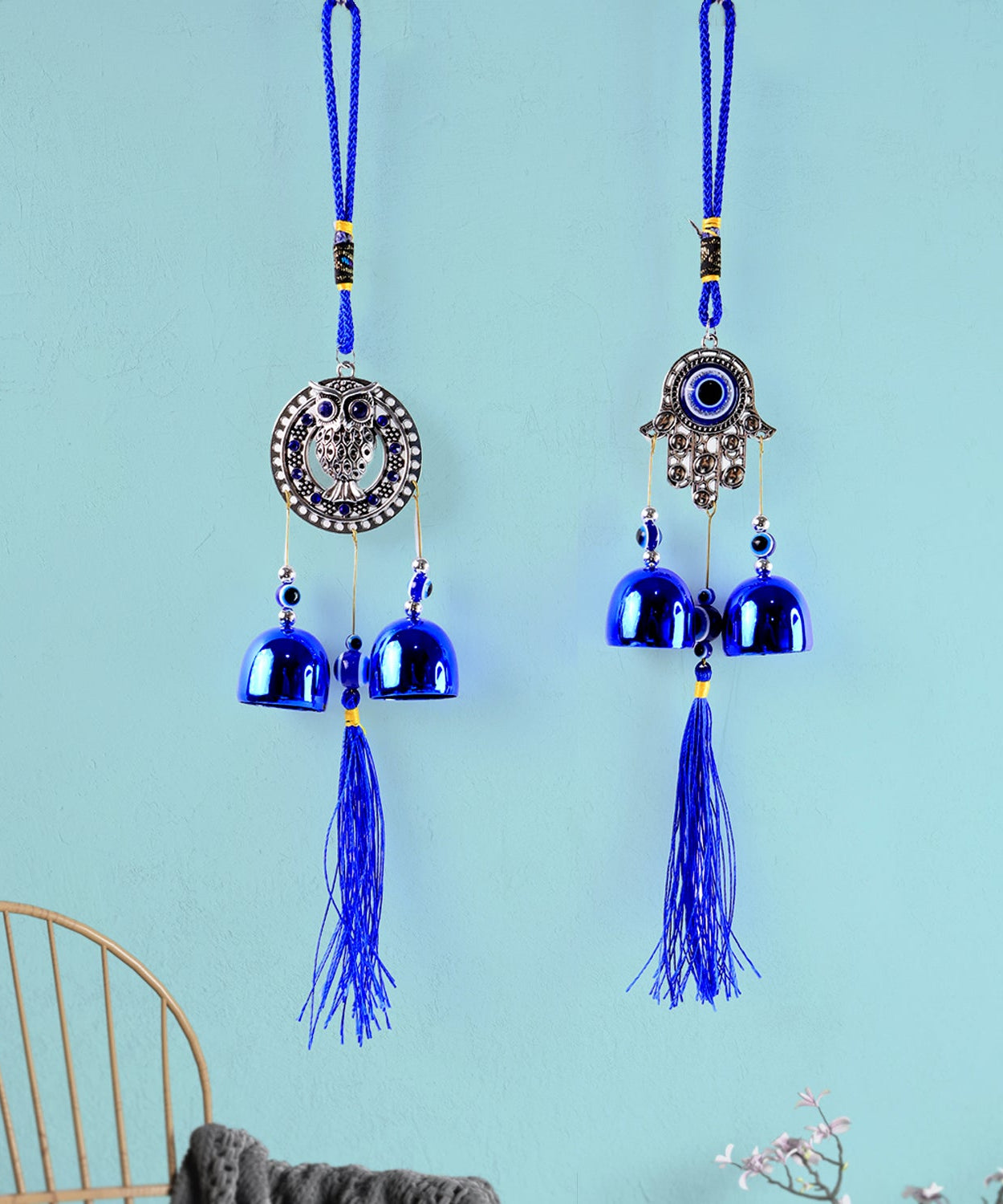 Metal Evil Eye Wind Chime Bells (Mix Design / 1 Pc)