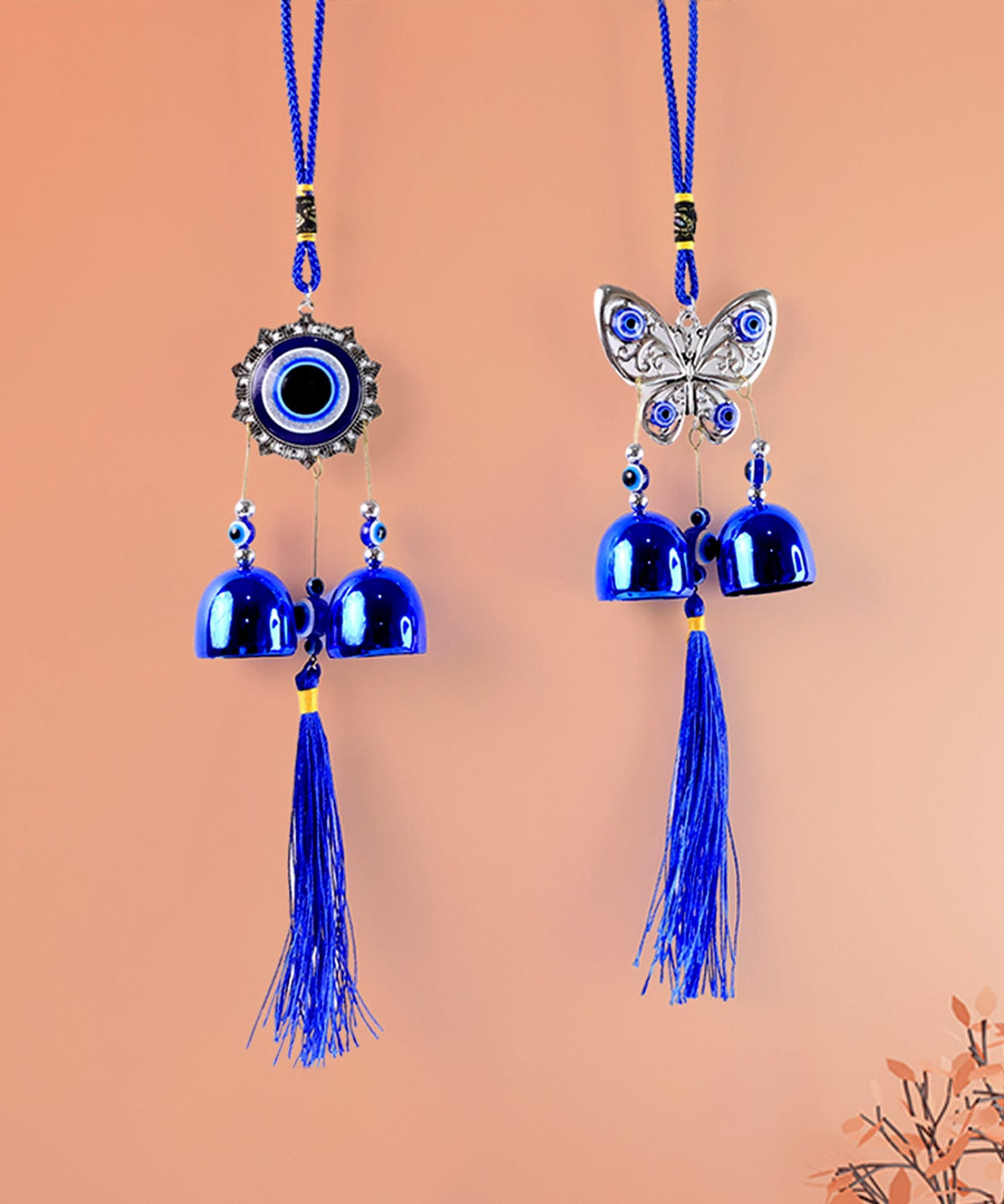Metal Evil Eye Wind Chime Bells (Mix Design / 1 Pc)
