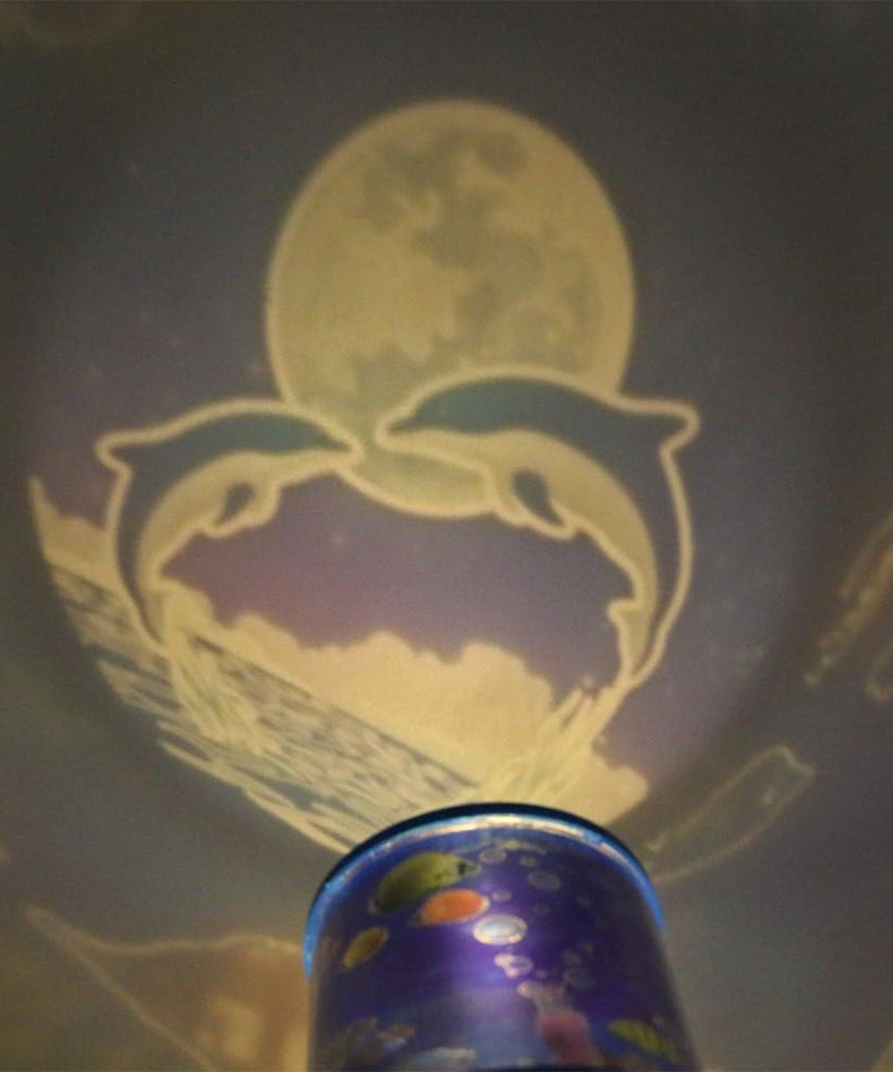 LED Projector Night Light – 3 Battery Lamps, Rotating with Music, Perfect for Kids & Home Decor (1 Pc, Battery Not Included)